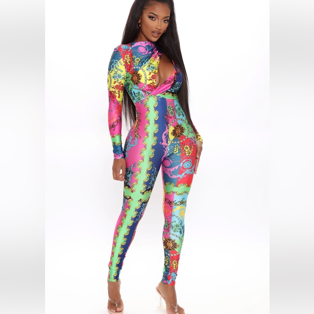 FASHIONNOVA JUMPSUIT, SIZE SMALL